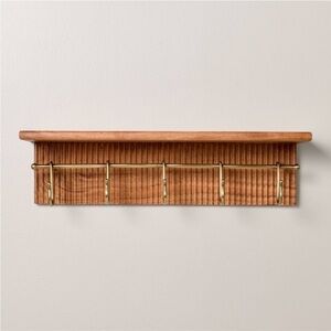 24" Grooved Wall Shelf with Rail and Hooks - Hearth & Hand™ with Magnolia